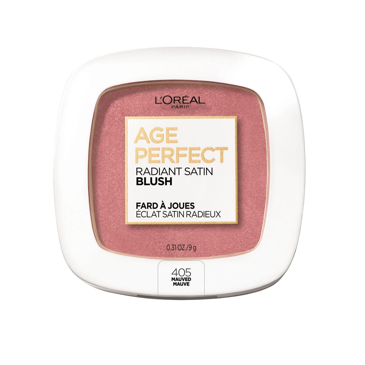 L'Oréal Paris Age Perfect Radiant Mineral Satin Blush, Camellia Oil, Non-Drying, Mauved, 9 GR