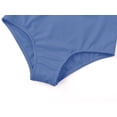 thumbnail image 5 of Serdomi Girls One Piece Swimsuit Trendy Pink Indigo Rib Knit Color Block Side-Cutout Bathing Suit for Little & Big Kids Size 12, 5 of 8