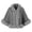 Gray, variant on Trendy Women Plush Trim Cape Coat Fleece Lined Warm Open Front Poncho Shawl, Casual Outer Wear for Women’s Fall Winter Clothes White