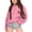Pink, variant on Little Girls Long Sleeve Sweatshirts Children's Autumn and Winter Fashion Printed Round Neck Hoodie Coat Pullovers Tops Size 6-7T,Pink