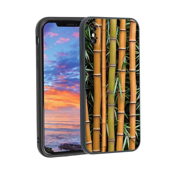 Bamboo-Tree-42 Phone Case, Degined for iPhone X Case Men Women, Flexible Silicone Shockproof Case for iPhone X