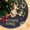 thumbnail image 5 of Coolnut Halloween Tree Skirt, Skull Ghost Xmas Tree Skirt, Floor Door Round Mat Decorations for Holiday Party Home Christmas Day Ornaments,47.2", 5 of 6