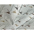 thumbnail image 3 of Ambesonne Forest Quilted Coverlet 3 Pcs, Earthy Colors Deer Trees Art, King Size, Brown Eggshell and Pale Grey, 3 of 4
