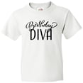 thumbnail image 3 of Inktastic Birthday Diva in Black Youth T-Shirt, 3 of 5