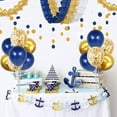 thumbnail image 4 of 4 Set Blue Gold Balloon Stand Kit for Birthday, Graduation, New Year Party Decor, 4 of 6