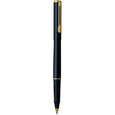 - Sheaffer E145551 Agio Roller Ball Pen Black Lacquer Finish with Gold Trim
