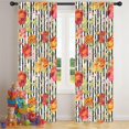 thumbnail image 5 of Blackout Kids Curtains,Pioneer Flower Floral Print Pattern Childrens Insulated Curtains Set Of 2,Bedroom Essentials,Toddler Room Decor 42"x84", 5 of 5