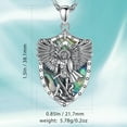 thumbnail image 4 of EUDORA Sterling Silver St Michael Necklace for Women Men, Abalone Shell Archangel Saint Michael Shield Protection Pendant, Talisman Amuletos de Proteccion Amulet Jewelry Gift for Dad, 24" Chain, 4 of 9