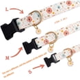 thumbnail image 4 of Cotton Designer Dog Collar Christmas Cute Flower Dog Collar Suitable for Female Dogs Small Dogs Medium Dogs Large Dogs with Flower Ornaments, 4 of 6