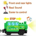 thumbnail image 2 of HYPERLIVING Juego de Trenes Locomotora con Batería para Vías de Tren de Madera, Potentes Vehículos de Tren de Motor, Vagones de Control Remoto Eléctricos con Luz y Sonido, Juguete de Tren, Regalo para, 2 of 8