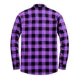 thumbnail image 6 of IhhxPro Men's Cotton Long Sleeve Button down Shirt Red and Black Plaid Zip-Up with Pockets Lumberjack Style Casual Flannel Work Relaxed Fit S-2XL, 6 of 8