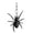 Black, variant on Led Halloween Lights Glowing Spider Pendant Hanging Trick Toy for Outdoor Spooky Halloween Decorations