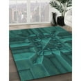 thumbnail image 2 of Ahgly Company Indoor Rectangle Patterned Dark Cyan Green Area Rugs, 8' x 12', 2 of 6
