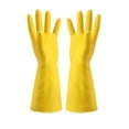 thumbnail image 1 of 2 pares de guantes de limpieza amarillos, guantes de látex de caucho Natural, guantes de limpieza de goma para el hogar, guantes reutilizables para lavar platos, 1 of 5
