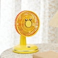 thumbnail image 4 of Summer Fan Round Base Fan Rechargeable Desktop Fan Portable Coolings Fan For Outdoor Gift Use, 4 of 6