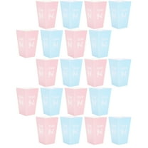 HEMOTON Gender Reveal Party Popcorn Boxes for Decorations and Favors Made with Durable Paper Assorted Color