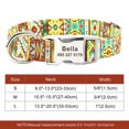 thumbnail image 1 of Custom Large Dog Collar Cute Print Personalized Pet Collar Nylon Puppy Dogs ID Collars Engraved Name for Small Medium Large Dog ShopWise Round, 1 of 33