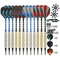 thumbnail image 1 of Graflsoa 12-Piece Soft Tip Dart Set with 100 Replaceable Tips, 20 O-Rings, 9 Flights, 2 Flight Savers, and Wrench Tool - Model RS12TZ-1A, 1 of 6