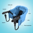 thumbnail image 4 of Silla Alta Portátil Con Soporte de Carga Fuerte Conglegable Con Gancho Para Mesa de 0,8-3,3 Pulgadas, 4 of 7