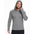 thumbnail image 3 of Cadmus Men's UPF 50+ Sun Protection Hoodie Long Sleeve Fishing Shirts with Thumb Holes for Outdoor, Workout, Running, Hiking, 3 of 3
