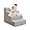 Light Grey, variant on Dog Stairs for Small Dogs,17.5" H,4-Step Dog Steps for High Bed Couch and Sofa,Pet Stairs for Dogs and Cats Climbing with Non-Slip Bottom and Washable Cover,Light Grey