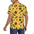 thumbnail image 5 of Haiem Hip Hop Hipster Baseball Jersey Button Down Shirts Sports Uniforms Men Women Jersey(Bees and Sunflowers,XX-Large), 5 of 9