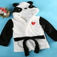 thumbnail image 2 of Baby Boy Girl Animal Hooded Bath Towel Infant Bathing Sleepwear Robes, 2 of 4