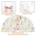 thumbnail image 4 of Picia Flower Rabbit Print Christmas Tree Skirt , Christmas Tree Skirt Ornaments for Merry Christmas Holiday Party Decorations Indoor Outdoor-36", 4 of 7
