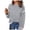 Grey, variant on Fgnfyis Women Solid Color Knit Sweater Color Block Design Long Sleeve Crew Neck Pullover Top White L
