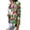 Green, variant on Office Lady Blazer Colorful Print Slim Spring Autumn Fake Pockets Floral Suit Jacket for Office