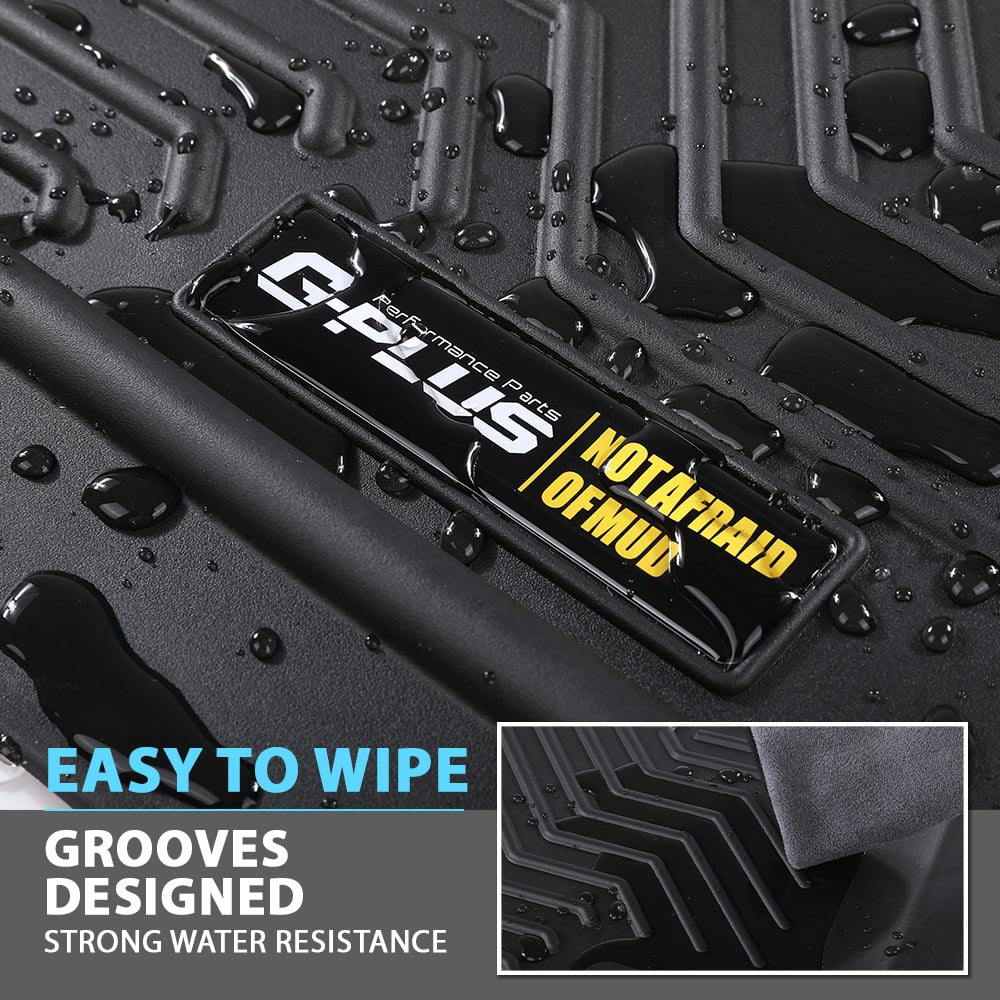 3D Molded Floor Mats Carpets Liner All Weather TPE Fit for 2021-2024 Jeep Wrangler 4xe