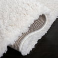 thumbnail image 5 of SAFAVIEH Fontana Darrin Abstract Shag Area Rug, Grey/Ivory, 5'3" x 7'6", 5 of 8