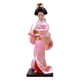 thumbnail image 2 of Muñeca geisha japonesa con kimono de 27 cm, estatua de niña humanoide, figura coleccionable asiática Rosado, 2 of 8