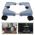 thumbnail image 3 of Carro para electrodomésticos con 4 ruedas, mini soporte para refrigerador, mueble ajustable, base de rodillo móvil para lavadora, secadora, refrigerador, pedestal para lavandería, 3 of 5