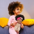 thumbnail image 7 of 8-inch Poseable Baby Doll for Girls - Realistic Black Doll Toy with Curly Hair(Black,A), 7 of 7