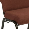 thumbnail image 6 of Emma + Oliver Stacking Auditorium Chair with 20.5" Seat - Cinnamon Fabric/Gold Vein Frame, 6 of 13
