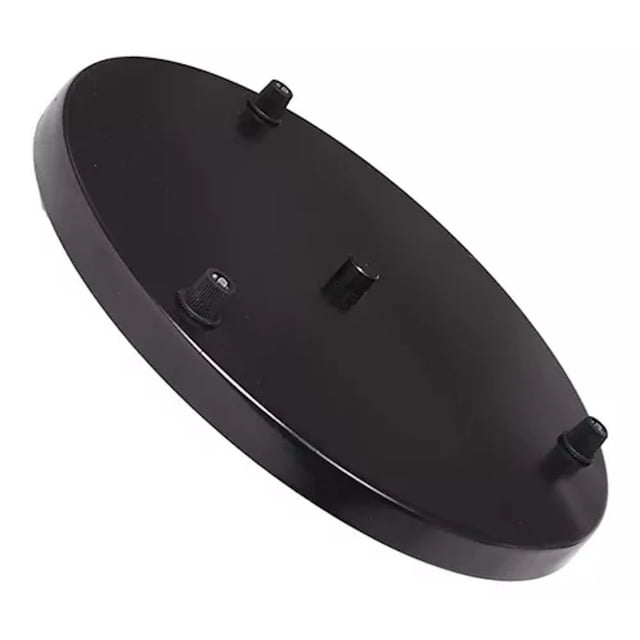 Accesorio Base Circular 3 Luminarios Colgantes Negro Maxxi