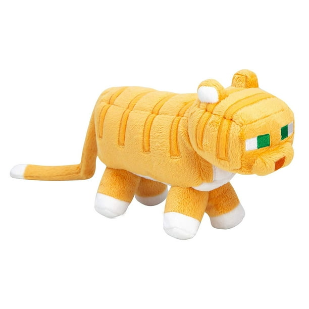 Plush Minecraft Adventure Plush Tabby Cat 10.5" Long New j8739
