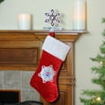 thumbnail image 2 of Northlight Pepsi Snowflake Embroidered Christmas Stocking - 19.25" - Red and White, 2 of 2