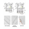 thumbnail image 5 of Laundry Room Swag Kitchen Curtains Sets for Windows 24 Inch Length, Cartoon Wash Dry Fold Repeat Simple Lines Art Short Window Curtain Panels Swags Valances and Tiers 3 Piece Set for Cafe/Dining Room, 5 of 5