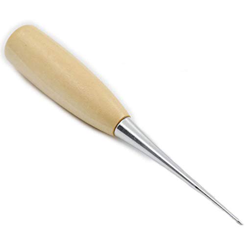 Leather Sewing Awl Wood Handle Drillable Awl Pin Punching Hole Maker