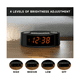 thumbnail image 5 of Radio Reloj Despertador Fm/am Malubero Negro Naranja, 5 of 5