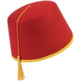 thumbnail image 2 of HAT-FELT RED FEZ, 2 of 2
