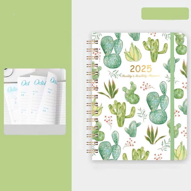 HLONK 2025 Planner - Planner 2025 January - December 2025 Planner Weekly and Monthly 8.5” x 6.2” 2025 Calendar Monthly Planner with Elastic Closure (Red)