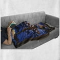 thumbnail image 6 of Landscape Soft Flannel Fleece Throw Blanket, Winter Season in a Rural Town Cottages Snowy Weather Illustration Scenic View, Cozy Plush for Indoor and Outdoor Use, 60" x 80", Multicolor, by Ambesonne, 6 of 6