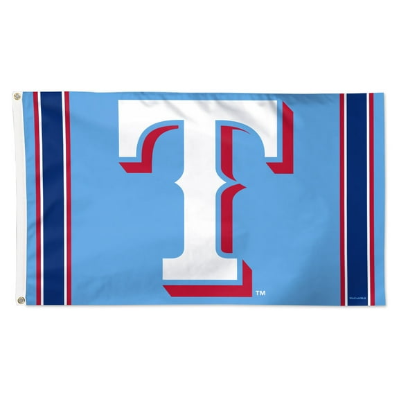 MLB Texas Rangers Vertical Stripes 3' x 5' Deluxe Flag