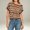 Beige, variant on Womens Off the Shoulder Tops Short Sleeve Striped Shirt Slim Fit Hollow Out Crop Tops Summer Y2K Crochet Top Summer Going Out T Shirts(RD2,L)