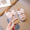 thumbnail image 2 of Girls' Little Children's Soft Sole Sandals Summer Little Girls' Baby Baotou Princess Shoes Bowknot Leather Shoes summer shoes for girls 2024 trendy Pink,size 24, 2 of 2