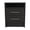Black + 2 Drawers + Rectangle + Shelf + Particle Board + Particle Board, variant on Space Saving Nightstand with 2 Drawers and Open Shelf, 24-Inch Tall Narrow Side Table for Bedroom, Living Room, Small Spaces, Particle Board, Black