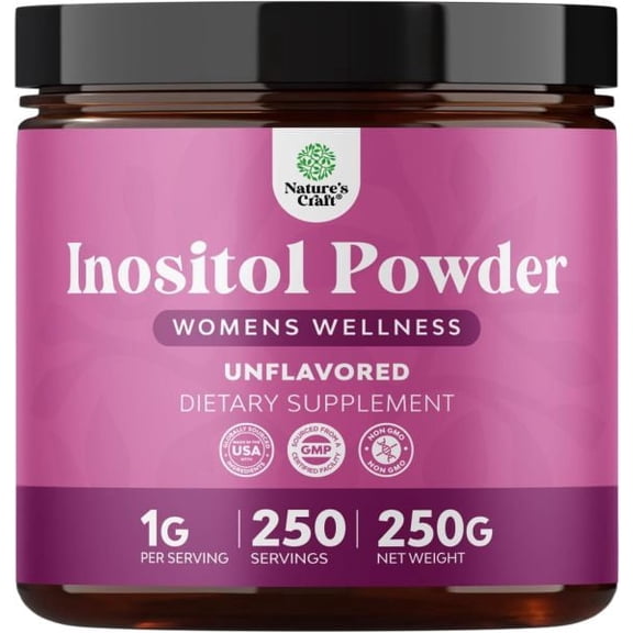Natures Craft Inositol Powder, Inositol Supplement for Hormone Balance for Women, 250 g